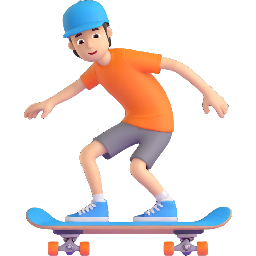 man with a skateboard emoji