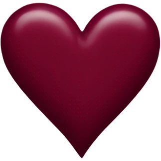 burgundy heart emoji