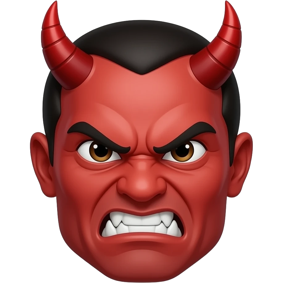 Crie um emoji demônio apatetado do tanjiru emoji