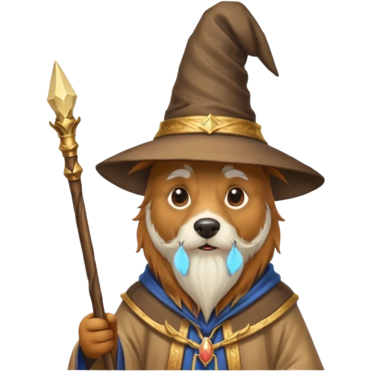 Dog wizard emoji