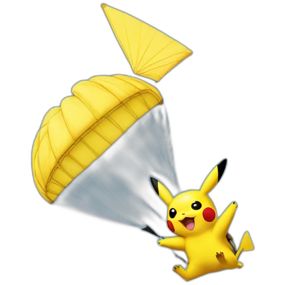 pikachu pen paragliding emoji