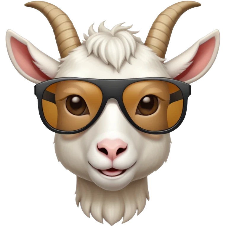Goat wearing sunglasses emoji