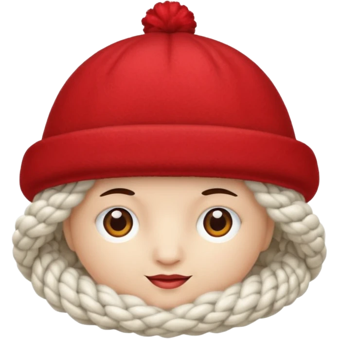 A red hat emoji