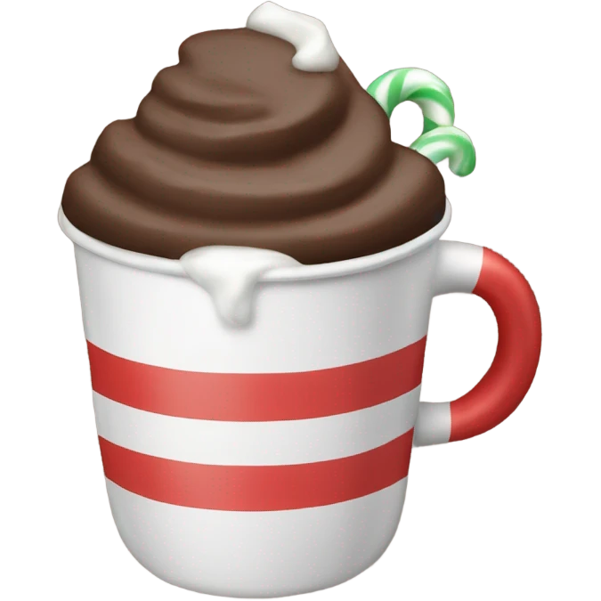 Peppermint hot chocolate  emoji