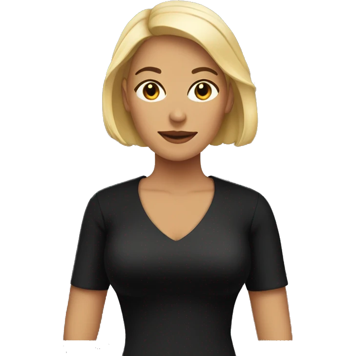 ladies in black emoji