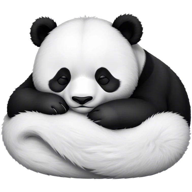 Panda sleeping emoji