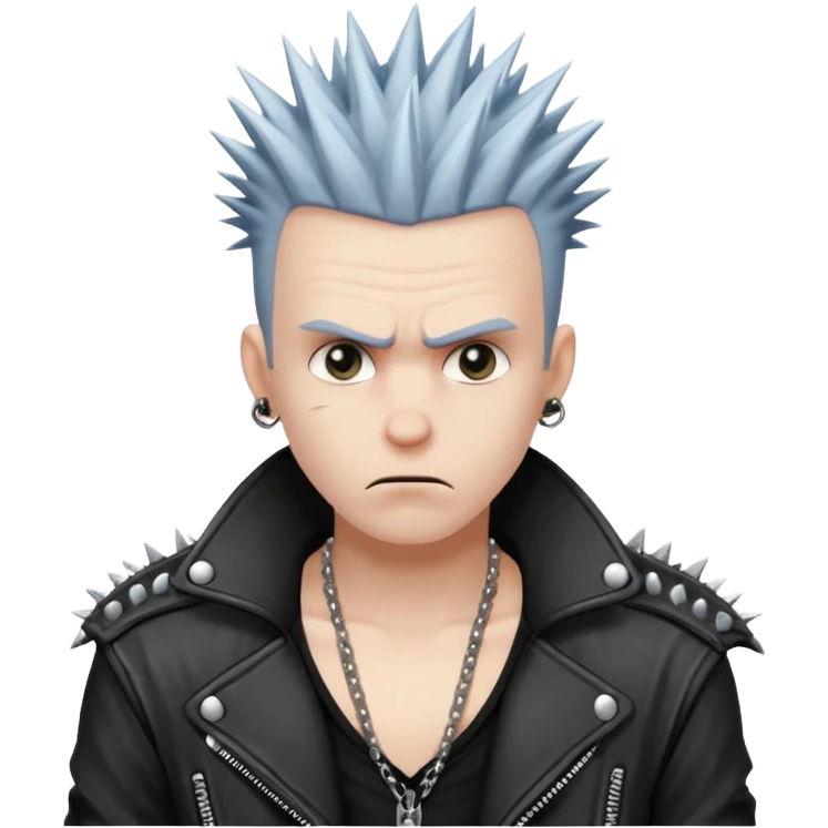 Freaky little punk man emoji