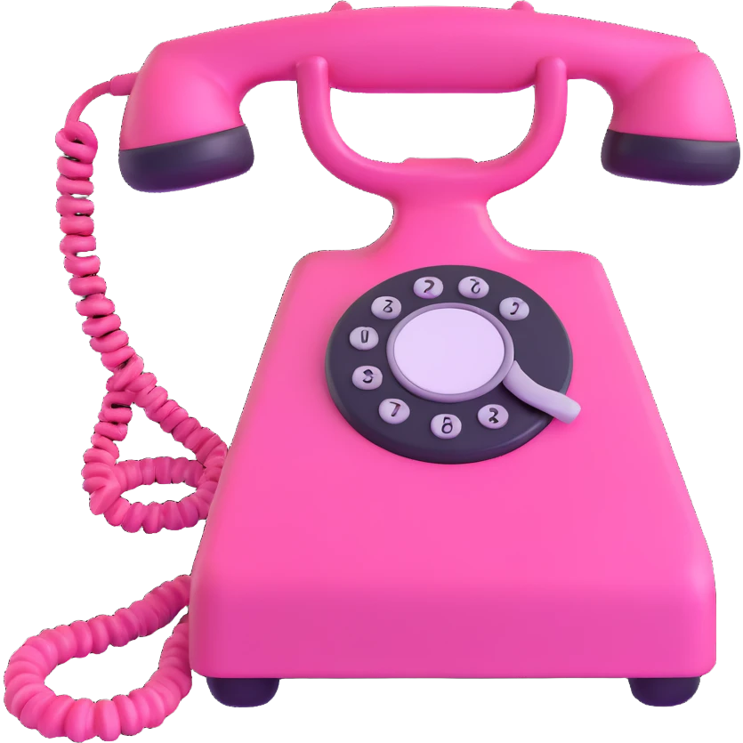pink gothic phone emoji
