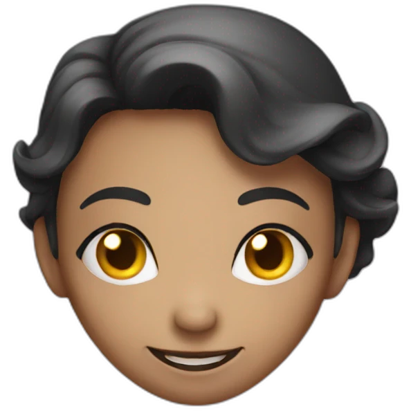Evil smiling girl emoji