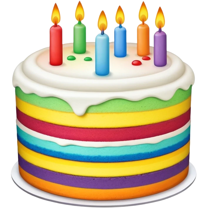 rainbow cake emoji