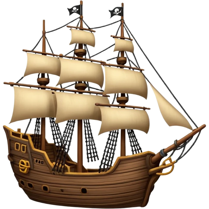 pirate ship for penguins emoji