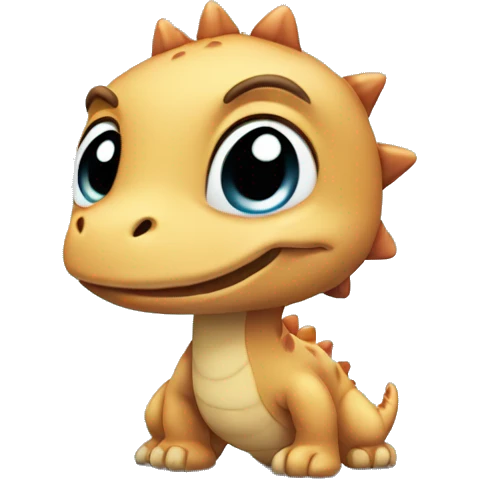 a baby dinosa emoji