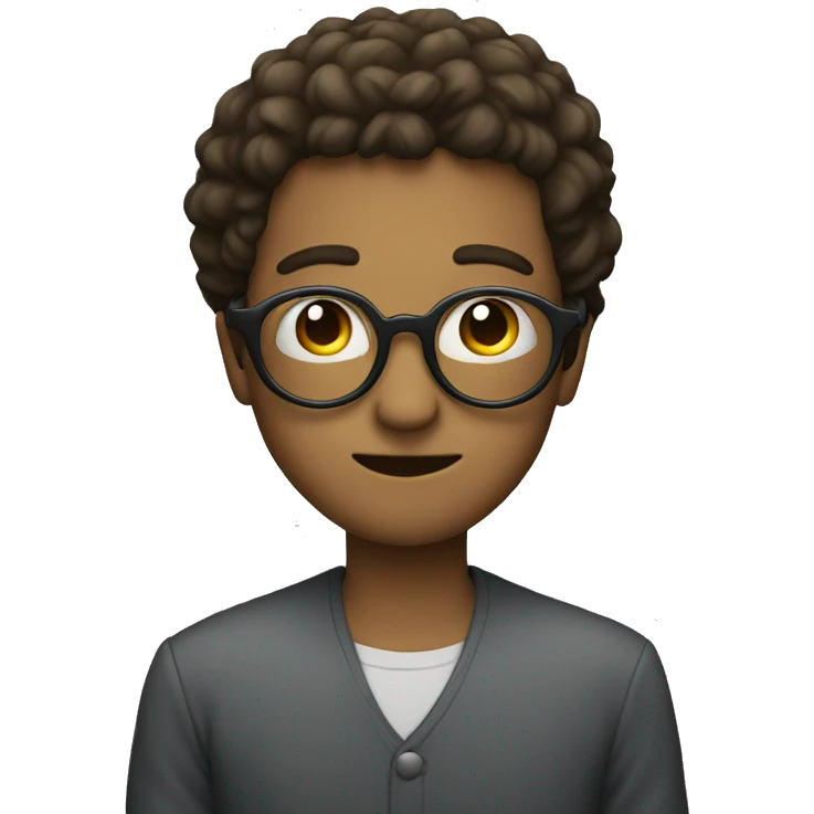 Round glasses, no person on pic emoji