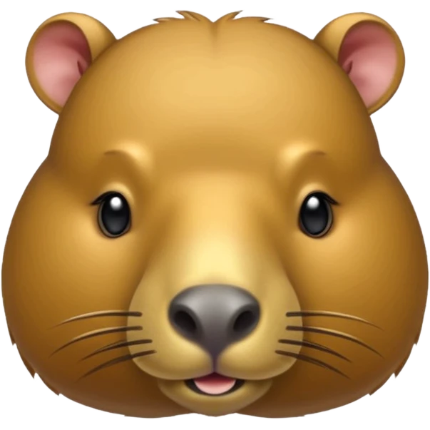 uma moeda de capybara fofinha kawai emoji