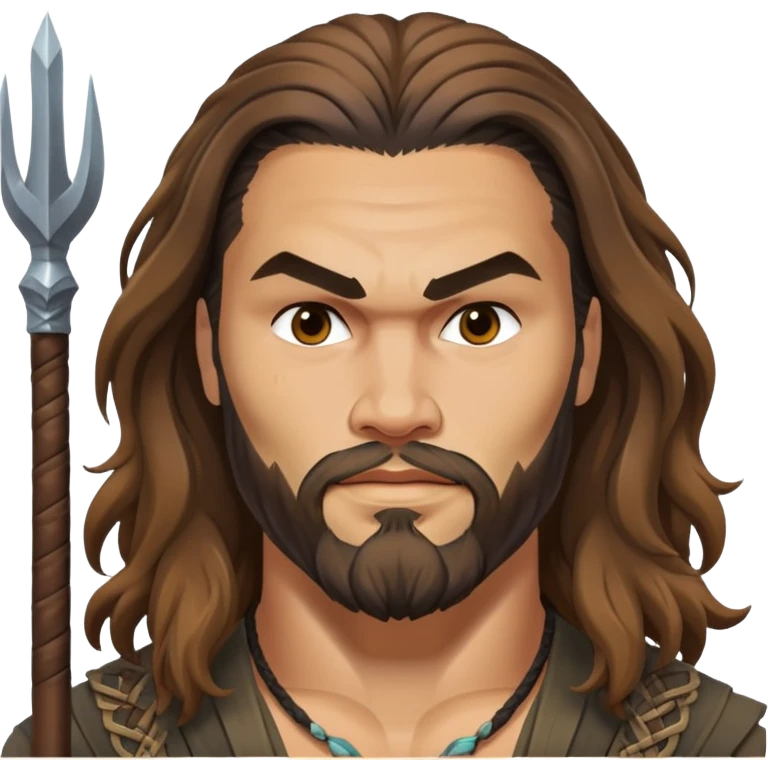 Jason Momoa with long hair and beard emoji