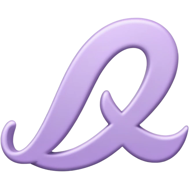 Light purple romantic letter emoji