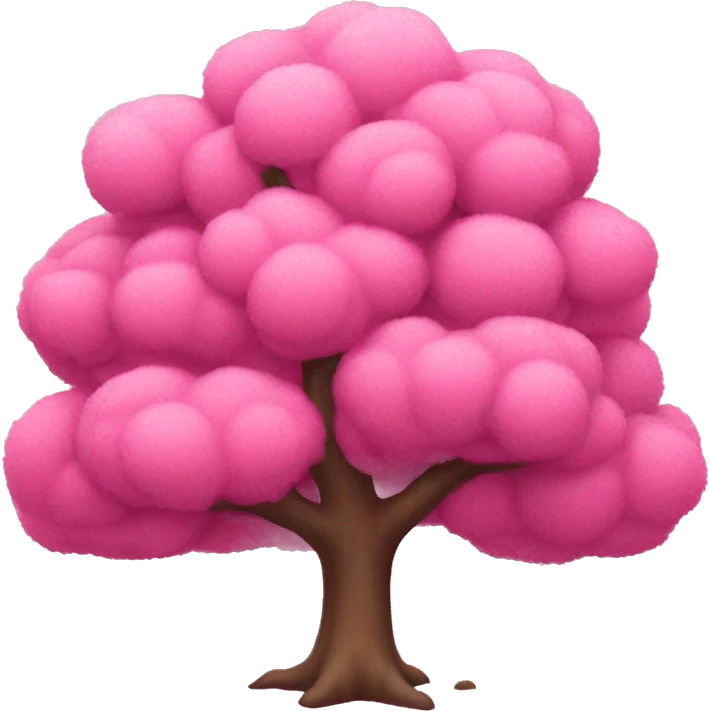 Pink tree emoji