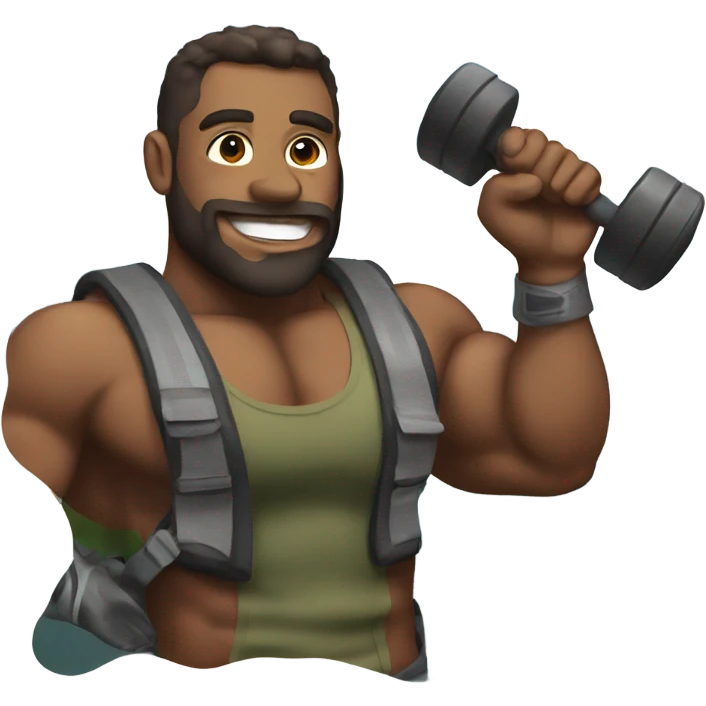 Bodybuilder hiker  emoji