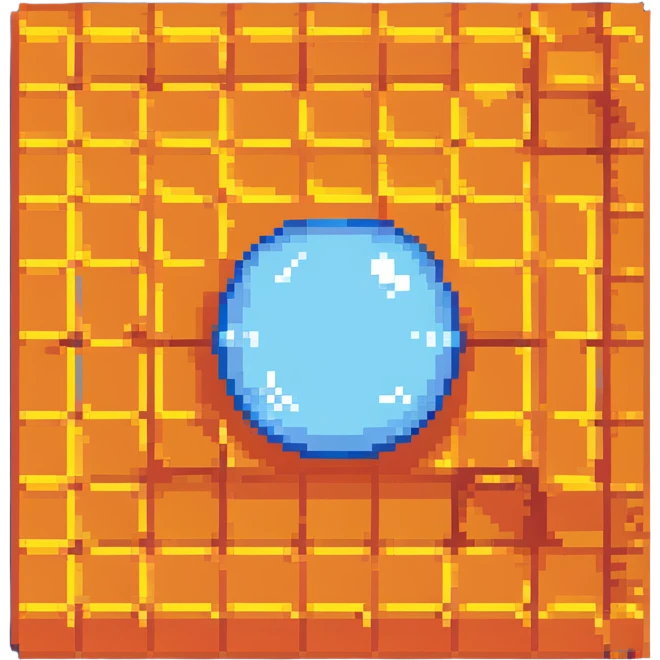 orange square with shine emoji
