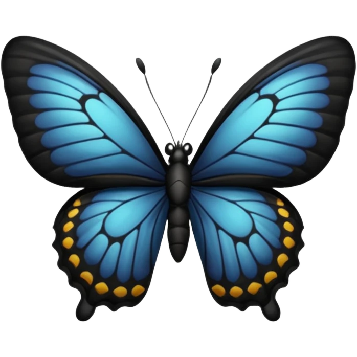 Black butterfly  emoji