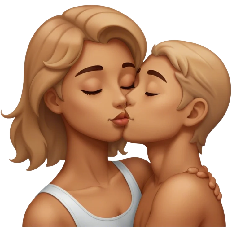 Dreamy kisses emoji