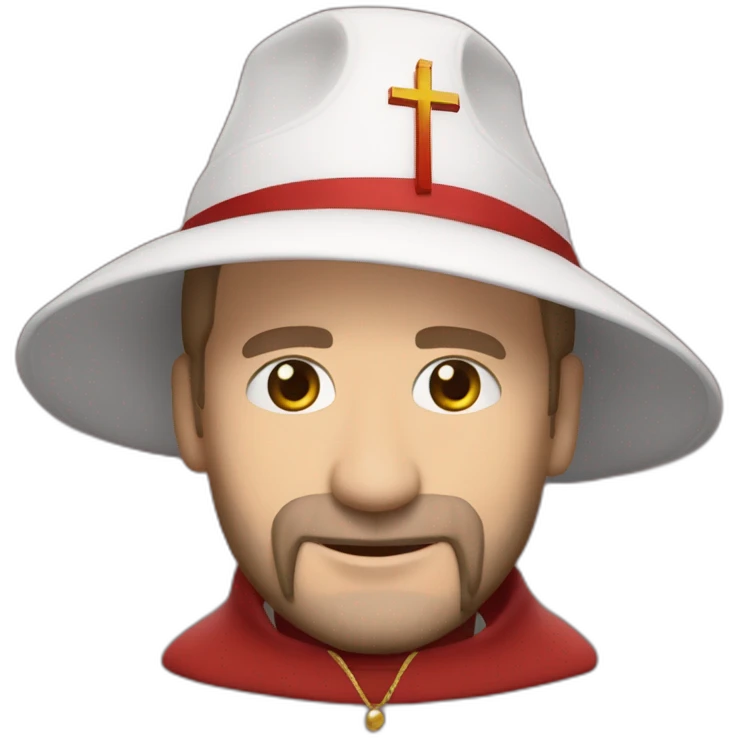 ralph fiennes cardinal religious hat emoji