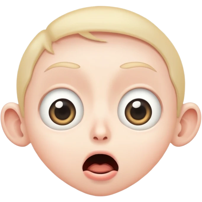 Surorised face emoji