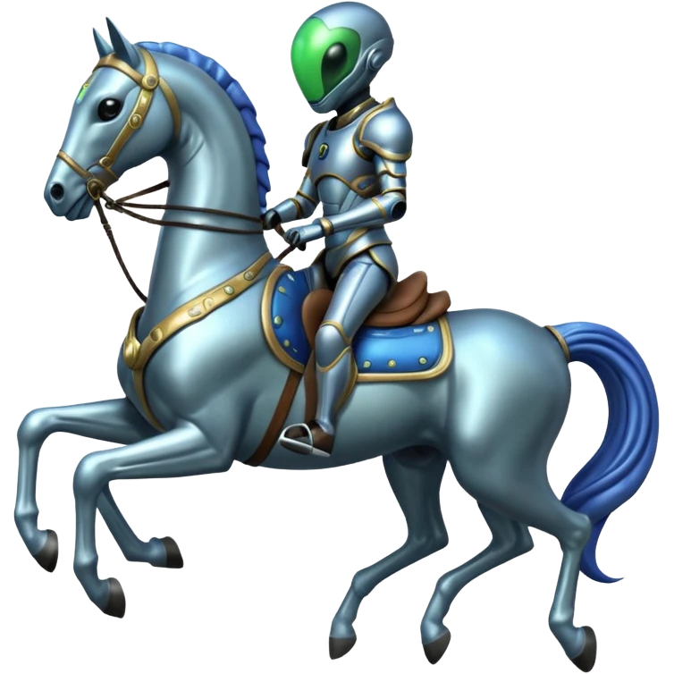 Alien on horse emoji