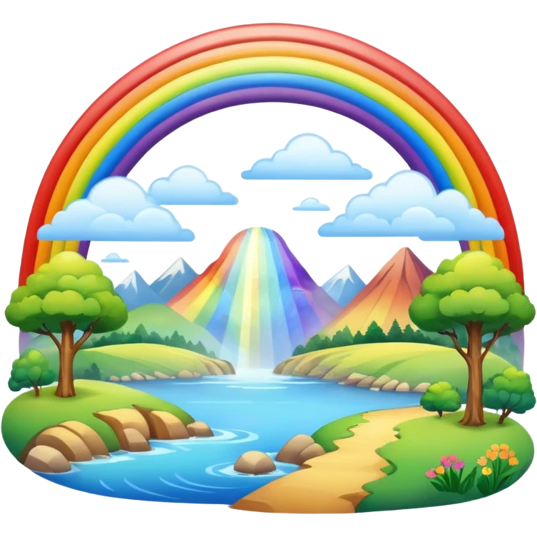 Rainbow nature emoji