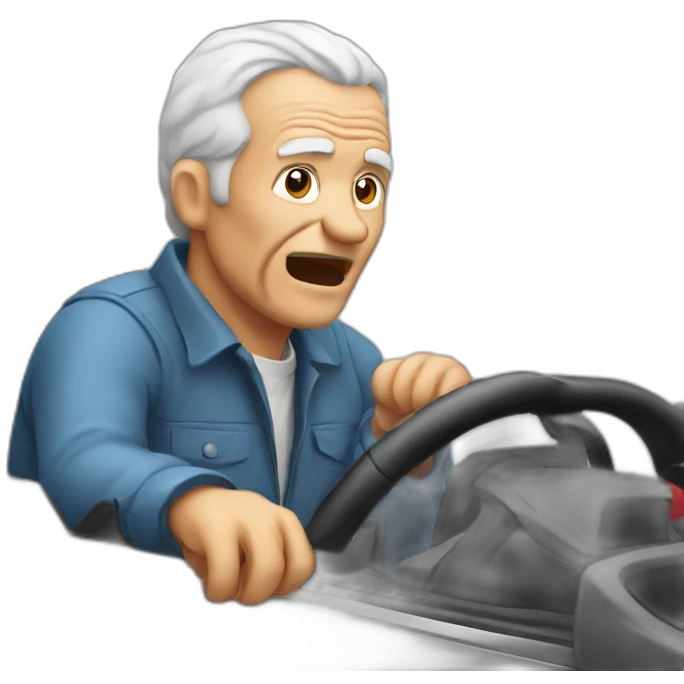 bad driver old man emoji