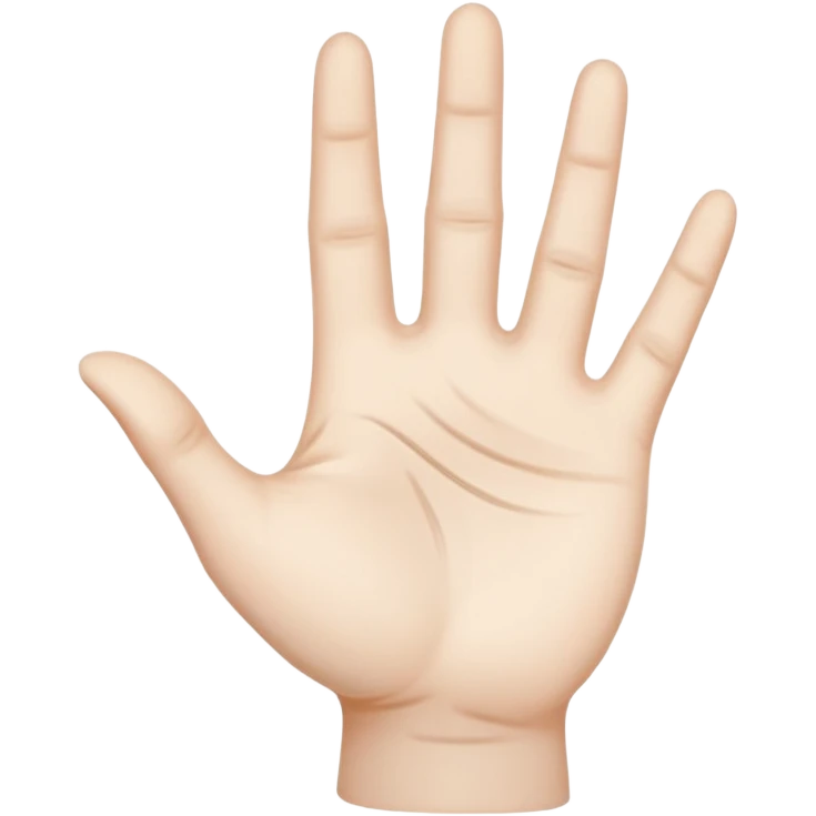 open palm with mystical lines emoji