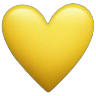 Yellow blue heart emoji