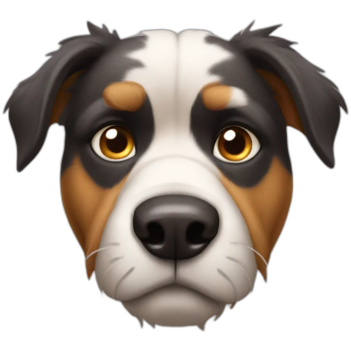 Grumpy Aussie dog emoji