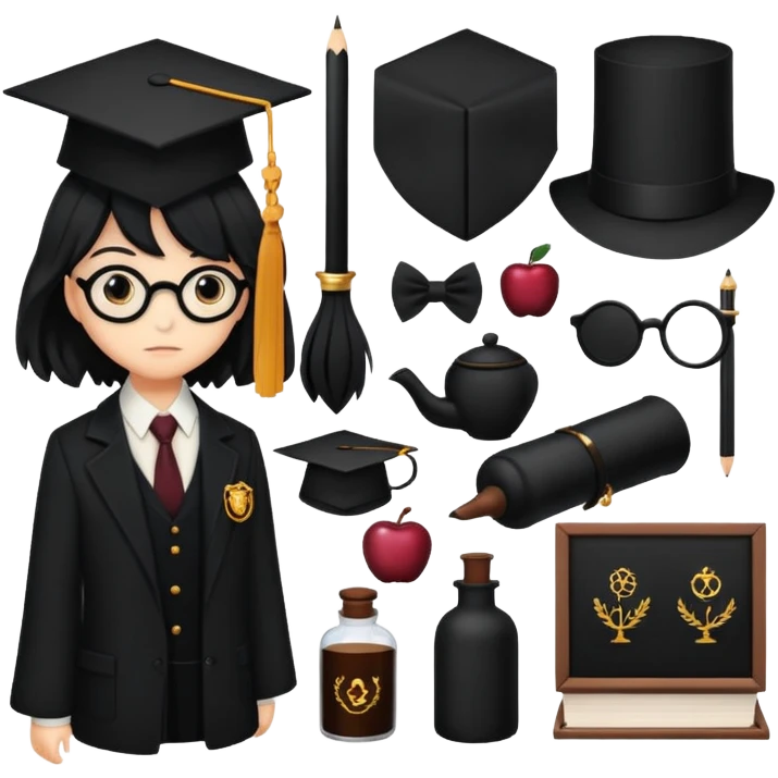 Dark academia emoji