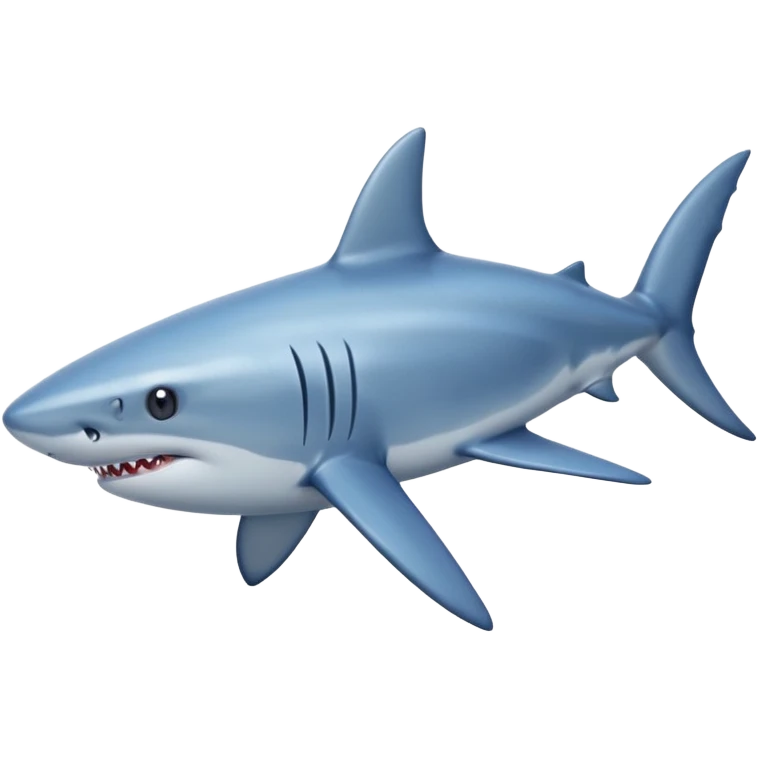 shark swimming in sea water emoji