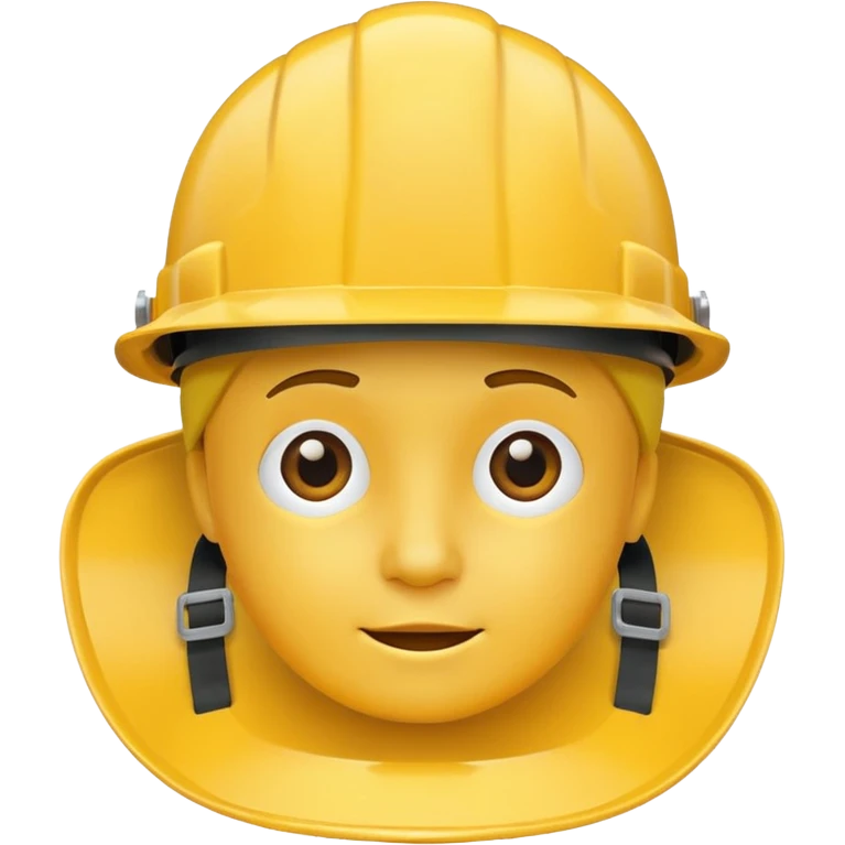 construction hat only, front facing emoji