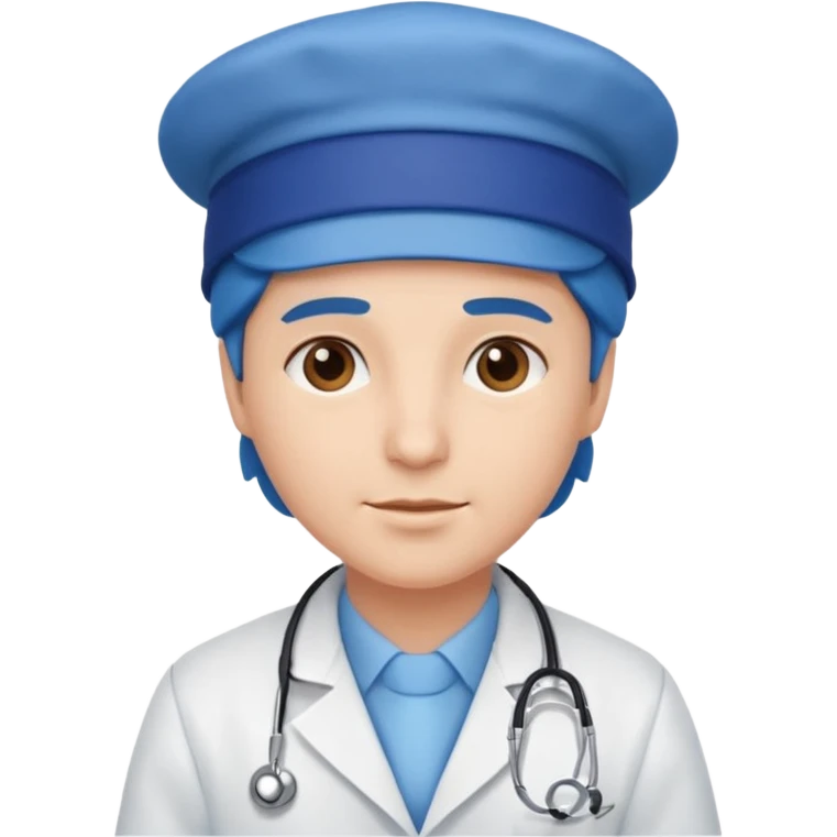 blue hat doctor emoji