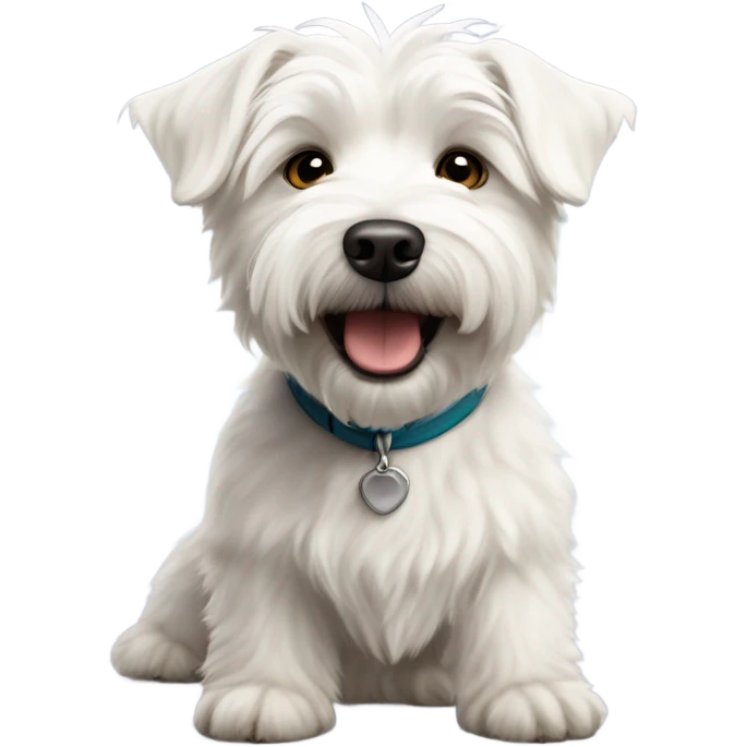 West Highland White Terrier crossed with Westiepoo  emoji