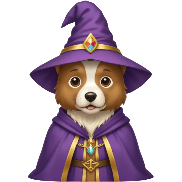 Dog wizard emoji