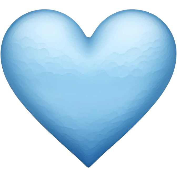 faded out blue heart emoji