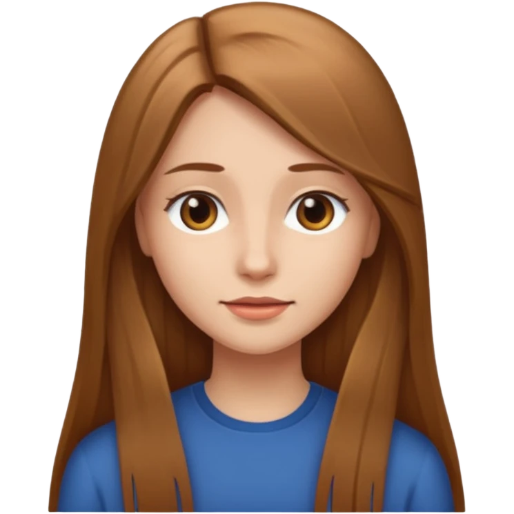 I capelli devono essere lunghi lisci castano chiaro  emoji