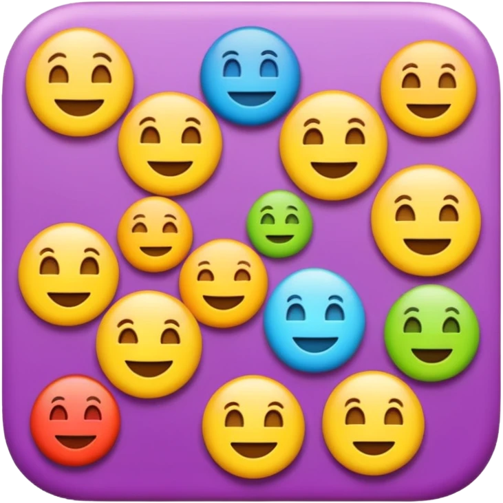the word BLOG in bright colors, traditional emoji style, bold rounded letters, transparent background emoji