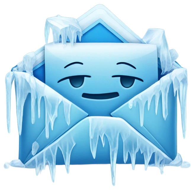 frozen email envelope emoji