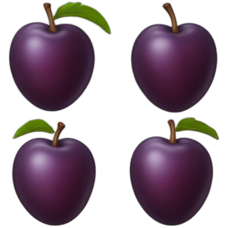 Plum emoji