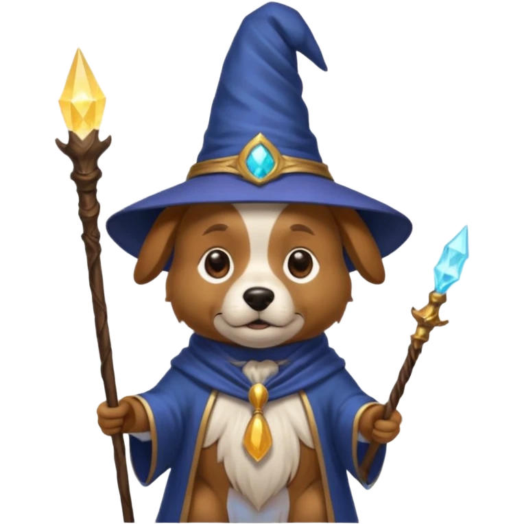 Dog wizard emoji