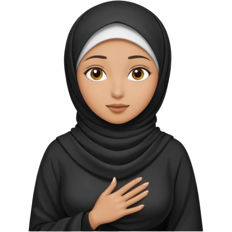 Girl hijab with tits and full body with no shirt emoji