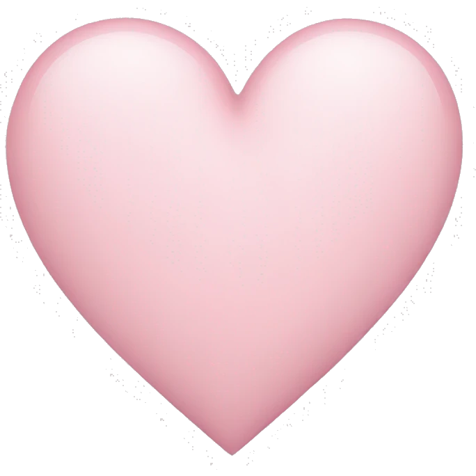 Light pink heart  emoji