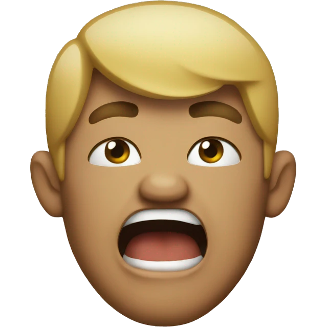 yelling  emoji