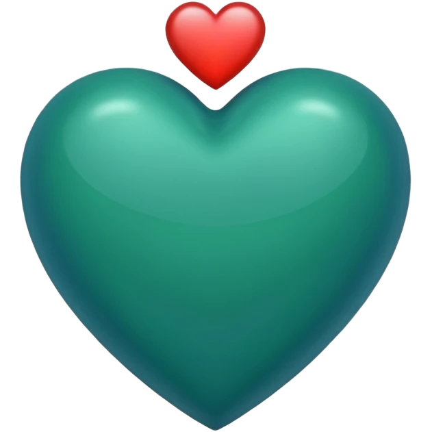 Corazón verde - azul oscuro emoji