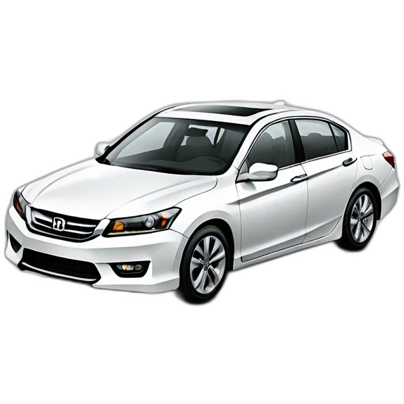 Honda Accord 2013 white emoji